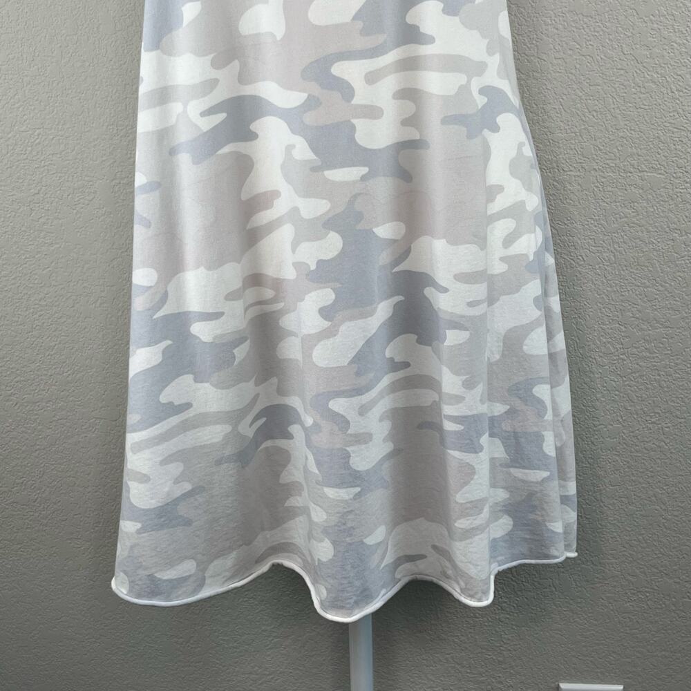 Z Supply Camo Avery Tank Dress Dove Gray Sleeveless Mini Cotton Casual NWT Large - Picture 6 of 13